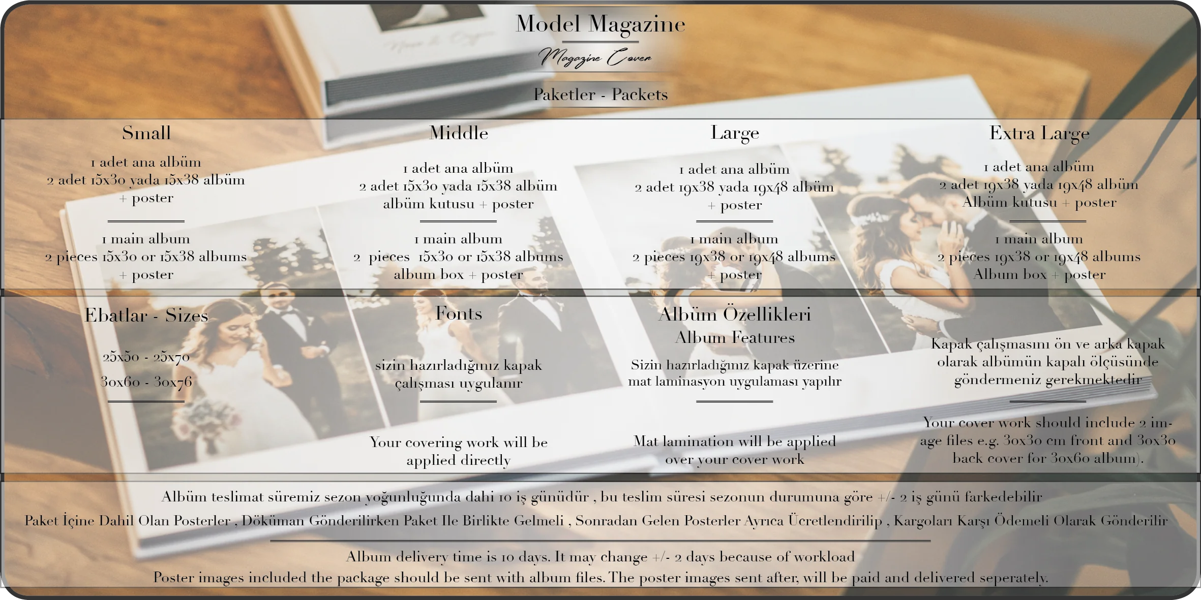 Model Magazine ürün bilgileri