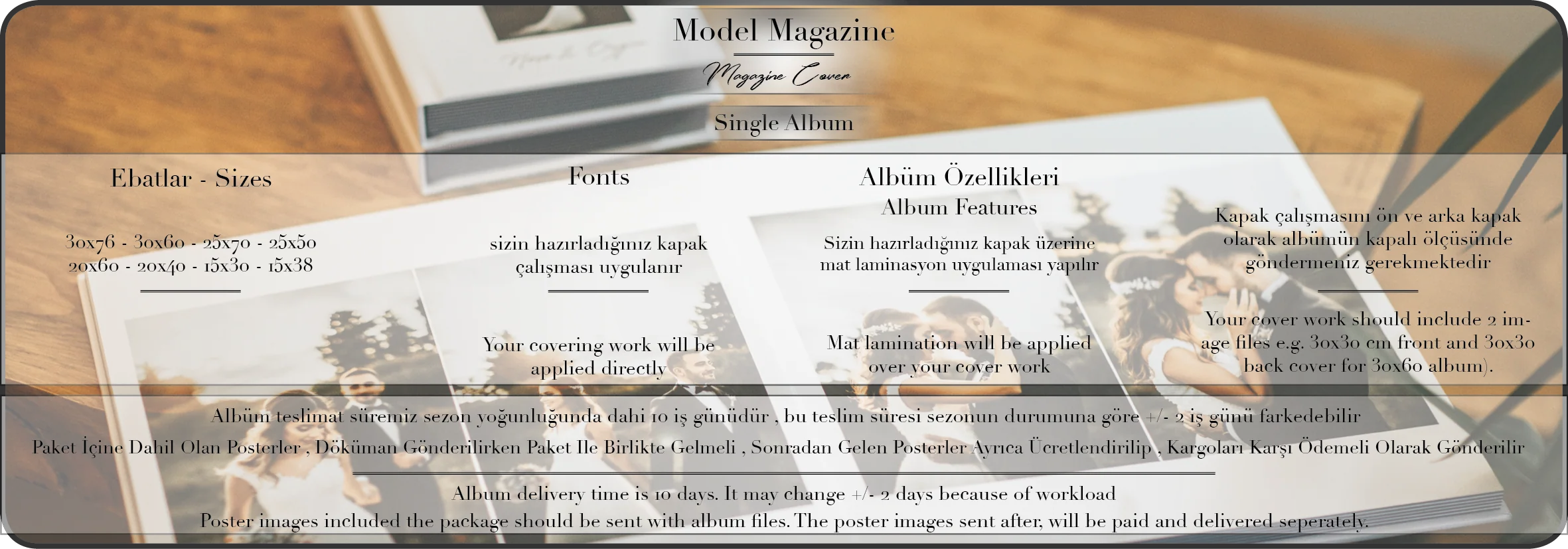 Model Magazine ürün bilgileri